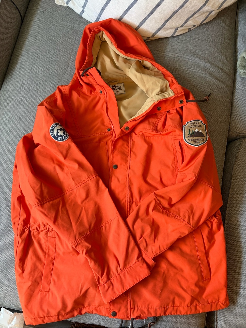 Alpine Design Orange Winter Jacket